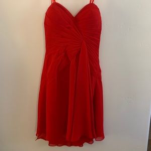 Strapless Red Dress